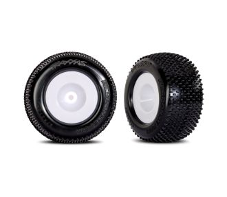 White Dished Wheels w/ Response Pro Tires (2)