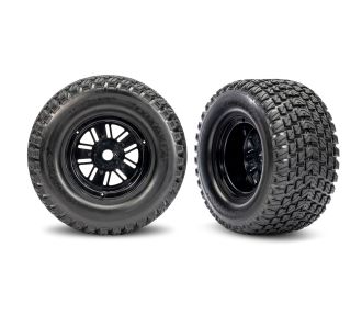 Black Rear Funco Wheels & Gravix Tires (2)