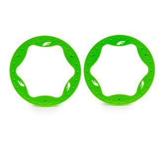 4.3" Green Funco Rear Beadlock Rings (2)