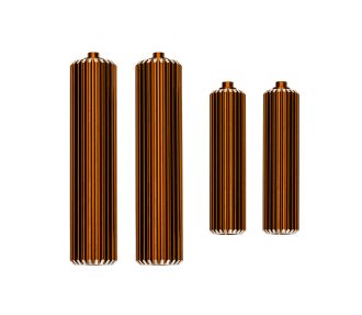 Orange Aluminum Sand Car Shock Reservoirs (F&R)