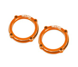 Orange Aluminum LED Light Pod Retainers (2)