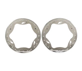 3.9" Chrome Funco Rear Beadlock Rings (2)