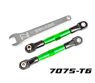 TUBES 67 mm Green Aluminum Front Camber Links (2)