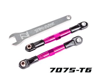 TUBES 67 mm Pink Aluminum Front Camber Links (2)