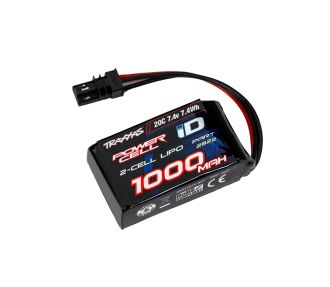 1000 mAh 7.4 Volt 2-Cell LiPo Battery