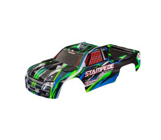 Stampede 2WD Green Clipless Body