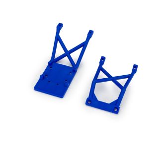 Blue Front and Rear Skid Plates