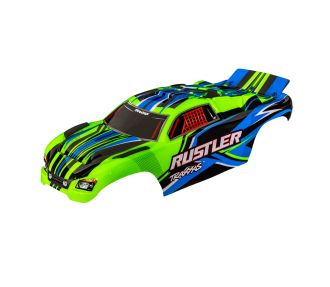 Rustler 2WD Green Clipless Body