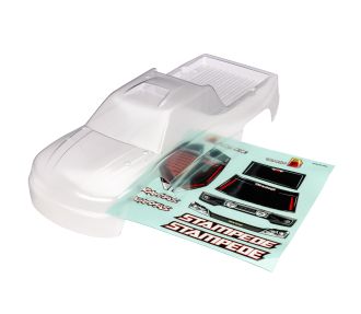 Stampede 2WD Clear Clipless Body