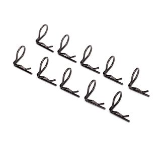 Black 90-Degree Body Clips (10)