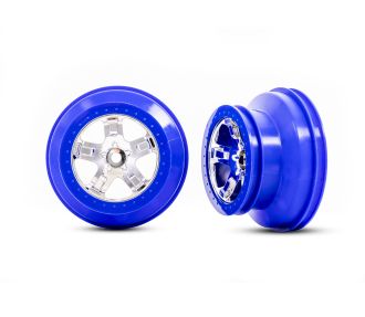 SCT Chrome & Blue Wheels (2)