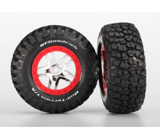 Split-Spoke Chrome & Red Wheels & BFG Tires (2)