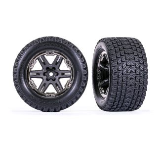RXT 2.8" Black Chrome Wheels & Gravix Tires (2)