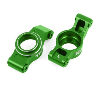 X-Series Green Aluminum Rear Stub Axle Carriers (L&R)