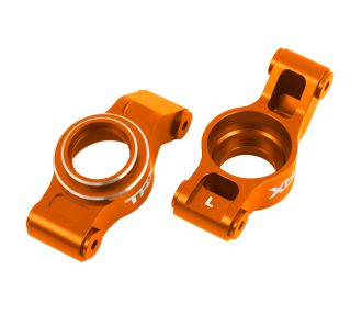 X-Series Orange Aluminum Rear Stub Axle Carriers (L&R)