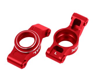X-Series Red Aluminum Rear Stub Axle Carriers (L&R)
