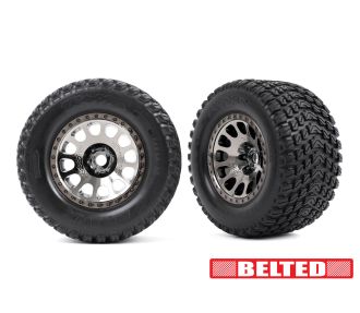 XRT Black Wheels w/ Belted Gravix Race Tires (L&R)