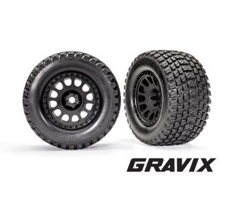 XRT Black Wheels with Gravix Race Tires (L&R)