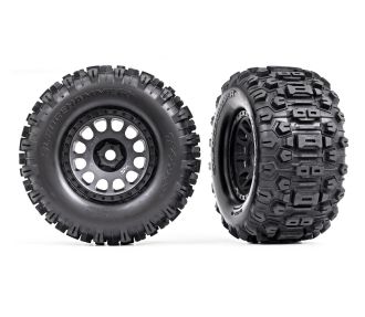XRT Matte Black Wheels w/ Sledgehammer Tires (L&R)