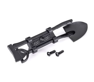 Black Shovel and Axe with Mounting Hardware
