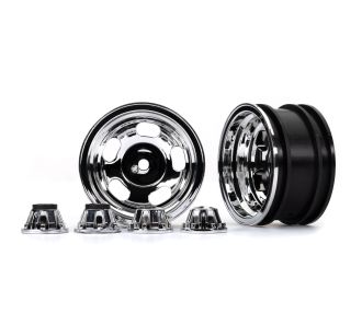 2.2" Slotted Chrome Wheels (2)