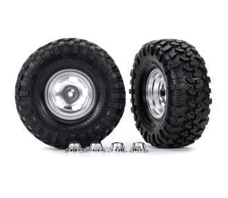 2.2" Slotted Satin Wheels & Canyon Trail Tires (2)