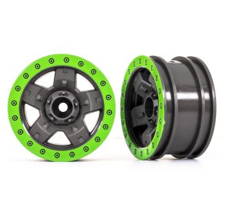 2.2" Green TRX-4 Sport Wheels (2)