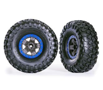 2.2" Blue TRX-4 Sport Wheels w/ Canyon Trail Tires (2)