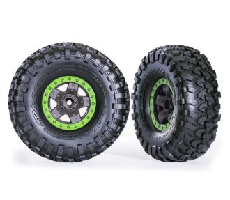 2.2" Green TRX-4 Sport Wheels w/ Canyon Trail Tires (2)