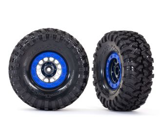 1.9" Black Chrome Method Wheels w/ Tires (2)