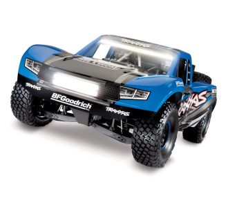 Traxxas Unlimited Desert Racer (85086-4) three-quarter view (blue) UDR