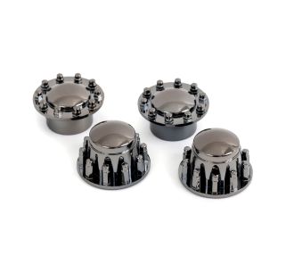 TRX-6 Big Rig Black Chrome Center Caps (4)