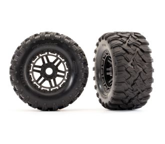 Maxx 2.8" Black Wheels & Maxx MT Tires (2)