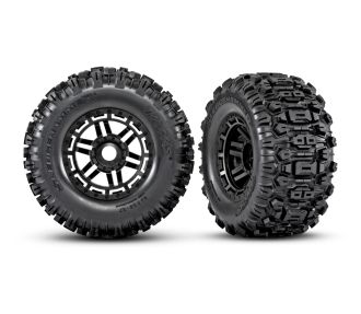 Maxx 2.8" Black Wheels & Sledgehammer Tires (2)