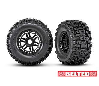 Maxx 2.8" Black Wheels & Sledgehammer Tires (2)