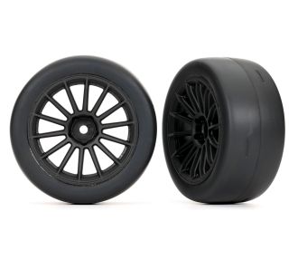 2.0" Black Front Wheels & Response Tires (2)