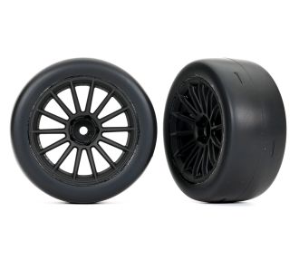 2.0" Black Rear Wheels & Response Tires (2)