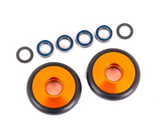 Orange Aluminum Wheelie Bar Wheels & Bearings