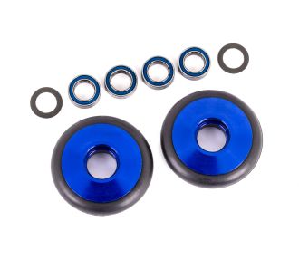 Blue Aluminum Wheelie Bar Wheels & Bearings