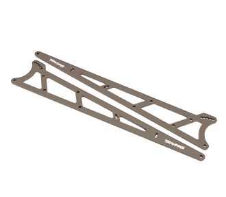 Gray Aluminum Wheelie Bar Side Plates (2)