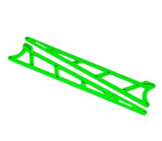Green Aluminum Wheelie Bar Side Plates (2)