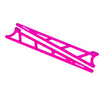 Pink Aluminum Wheelie Bar Side Plates (2)