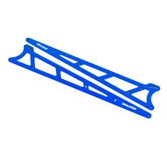 Blue Aluminum Wheelie Bar Side Plates (2)