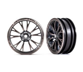 Weld Satin Black Chrome Front Wheels (2)