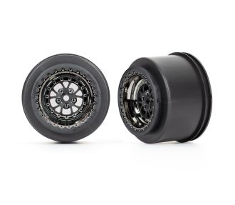 Weld Black Chrome Rear Wheels (2)