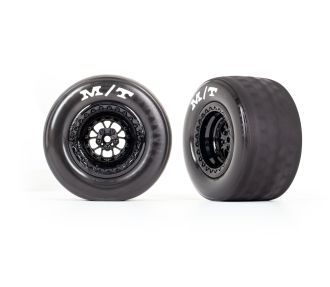 Weld Gloss Black Rear Wheels & MT Tires (2)