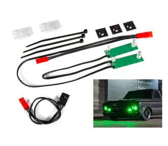 Drag Slash Green LED Headlight Set
