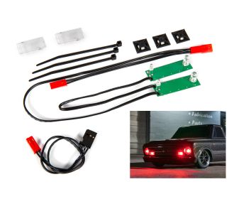 Drag Slash Red LED Headlight Set
