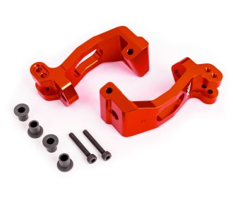 Red 6061-T6 Aluminum Caster Blocks