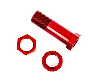 Red Aluminum Servo Saver Post with Locknut